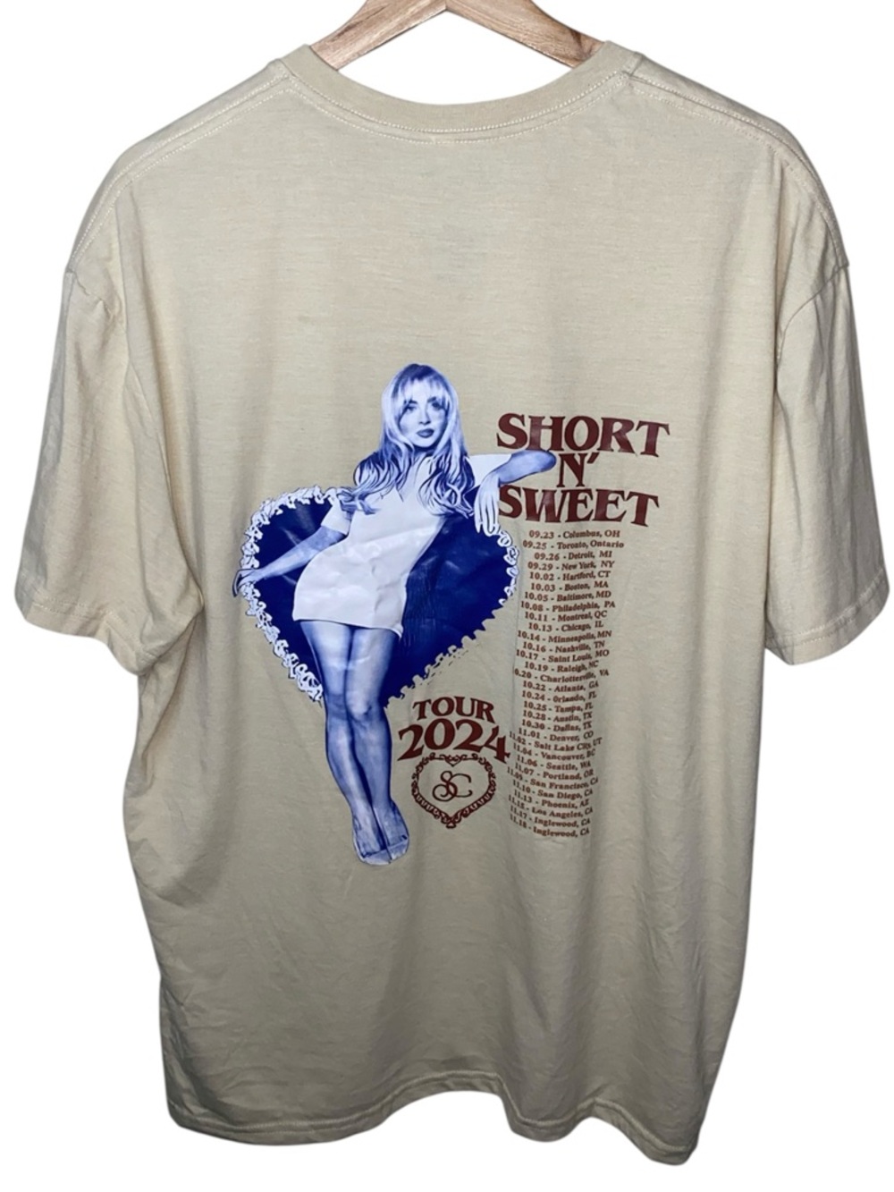 SABRINA CARPENTER Authentic Concert Tour Tee - Picture 2 of 6